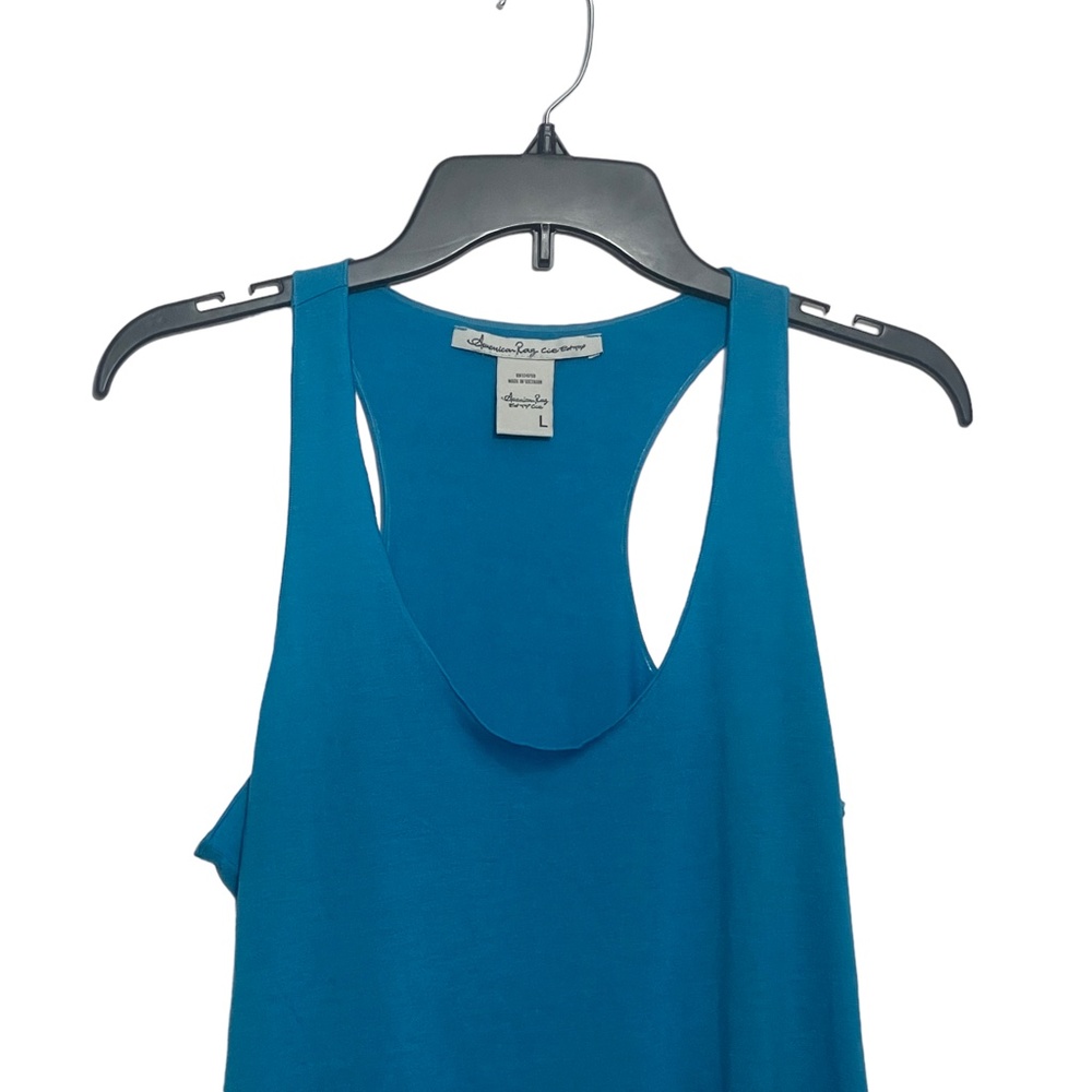 American Rag Large Turquoise Razor Back NEW Activewear Top - Picture 5 of 6